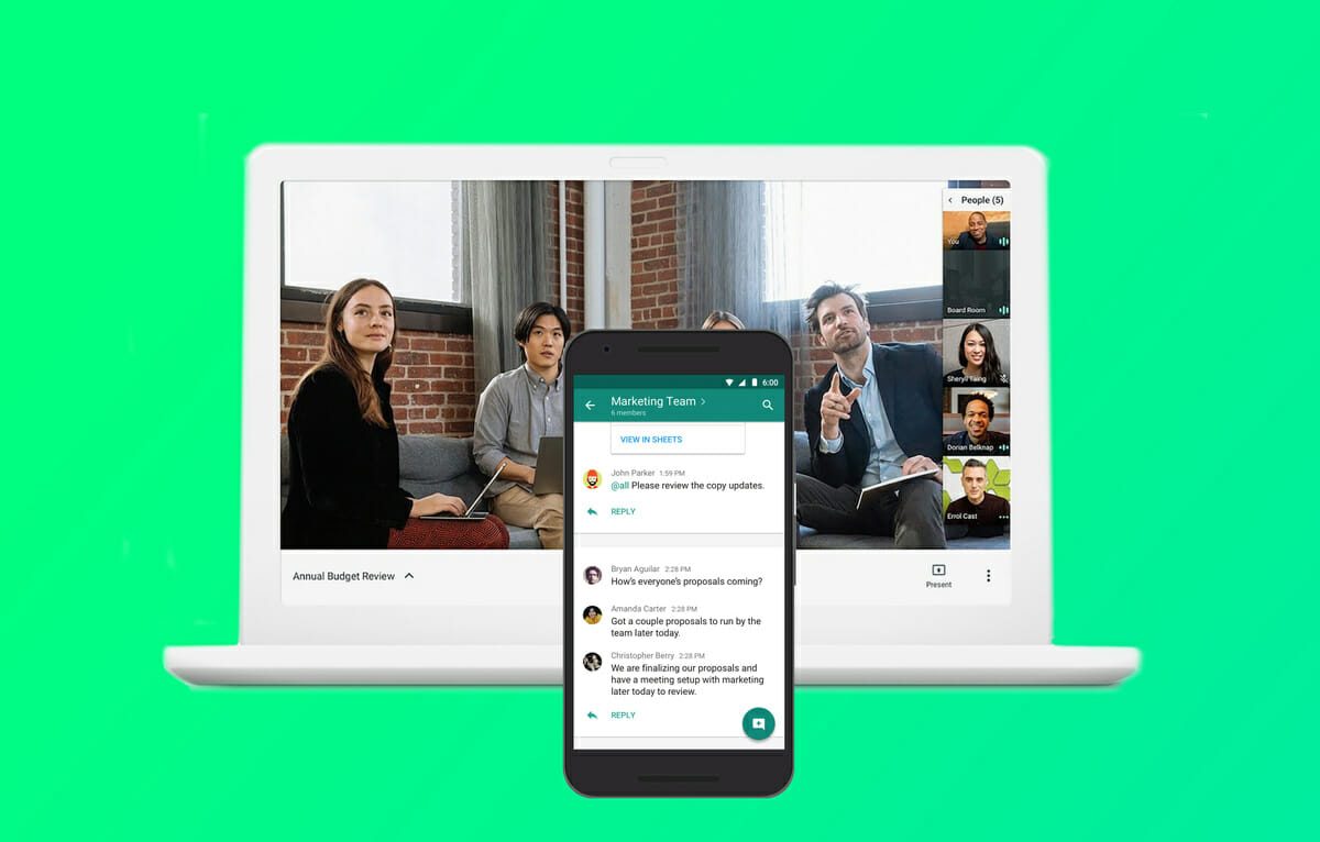 What is Google Hangouts Meet and Google Hangouts Chat and how does it work?