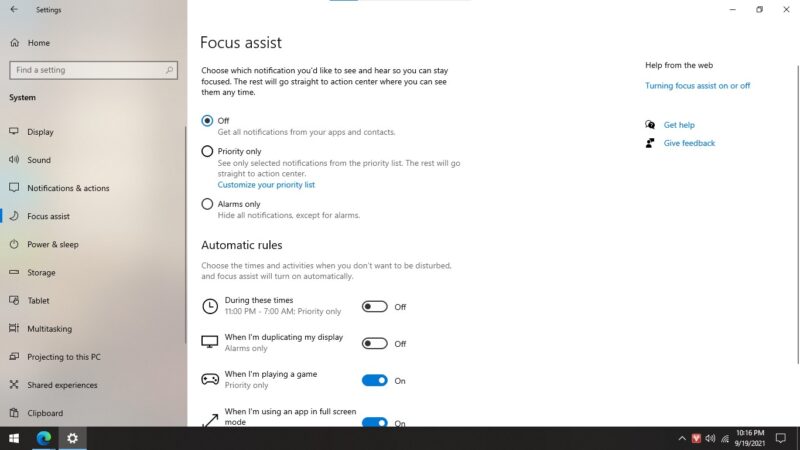 Full instructions on all ways to turn off notifications on Windows 10