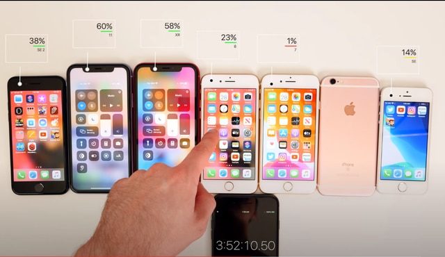 Thử so kè thời lượng pin của iPhone SE 2020 với các đàn anh tiềm nhiệm: Liệu phần thắng sẽ thuộc về ai? 4 Thử so kè thời lượng pin của iPhone SE 2020 với các đàn anh tiềm nhiệm: Liệu phần thắng sẽ thuộc về ai? 4