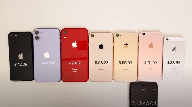 Thử so kè thời lượng pin của iPhone SE 2020 với các đàn anh tiềm nhiệm: Liệu phần thắng sẽ thuộc về ai? 6 Thử so kè thời lượng pin của iPhone SE 2020 với các đàn anh tiềm nhiệm: Liệu phần thắng sẽ thuộc về ai? 6