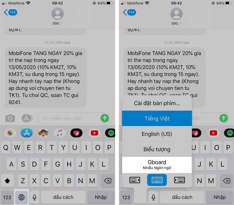 Hướng dẫn dịch ngôn ngữ trực tiếp trên thời gian thực bàn phím iPhone