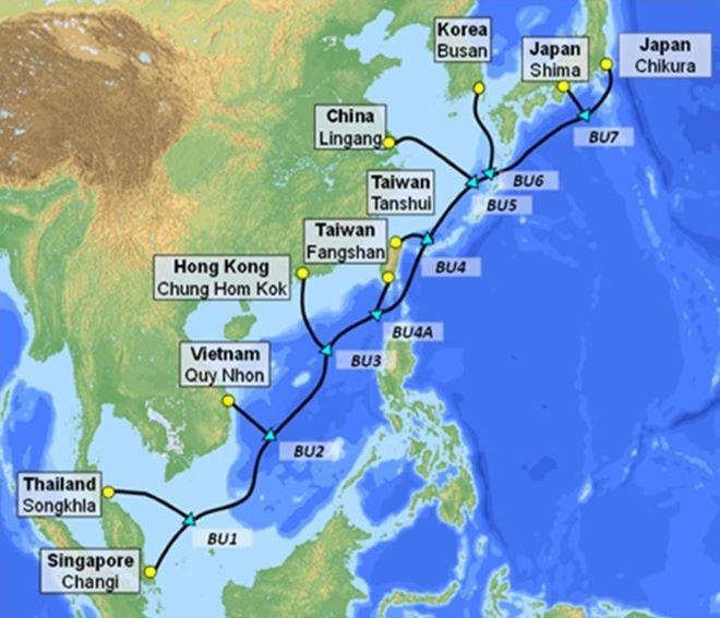 Việt Nam có thêm tuyến cáp quang biển SJC2, cập bờ tại Quy Nhơn 1 Việt Nam có thêm tuyến cáp quang biển SJC2, cập bờ tại Quy Nhơn 1