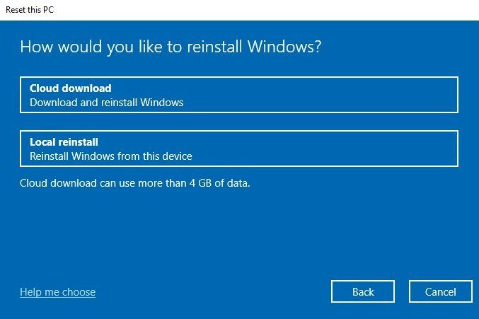 Cách cài lại Windows 10 từ đám mây của Microsoft bằng tính năng Cloud Recovery