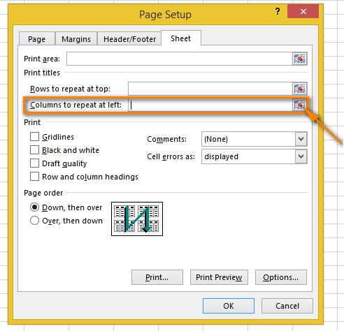 Cách lặp lại tiêu đề trong Excel khi in