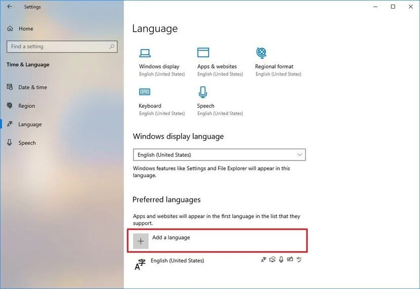 Thay đổi ngôn ngữ Windows 10 - tưởng khó mà lại dễ Thay đổi ngôn ngữ Windows 10 - tưởng khó mà lại dễ