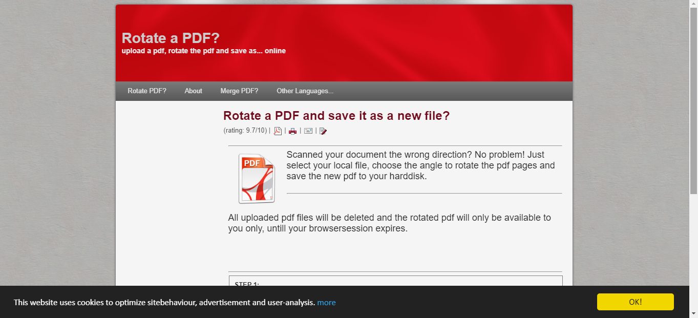 Bí quyết xoay file PDF trong vòng một nốt nhạc