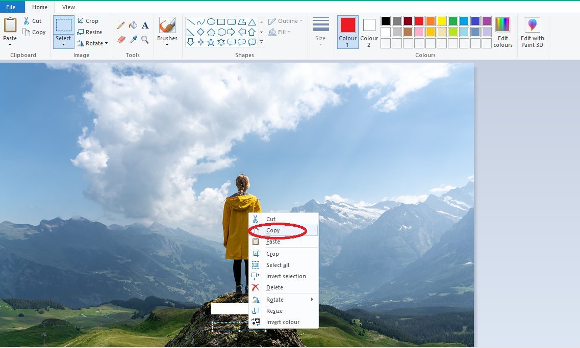 Revealing how to separate text from photos with Paint, 60 seconds is done