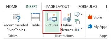 Insert an image into a cell in excel