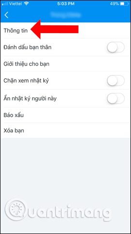 xem số điện thoại trong Zalo