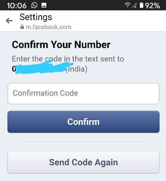 Cách đổi số điện thoại Facebook trên Messenger