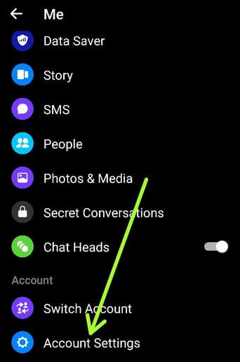Cách đổi số điện thoại Facebook trên Messenger 2