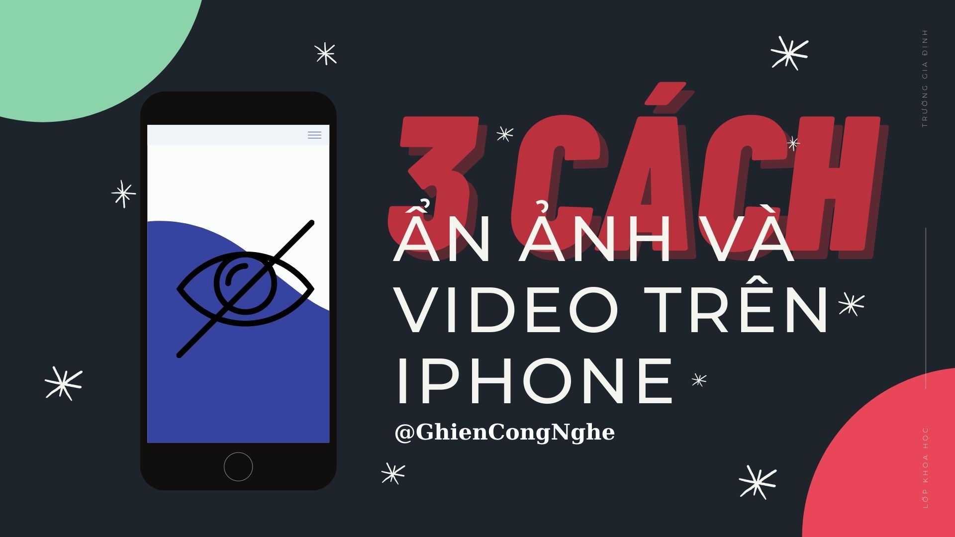 3 cách ẩn ảnh và ẩn video trên iPhone không để người khác thấy