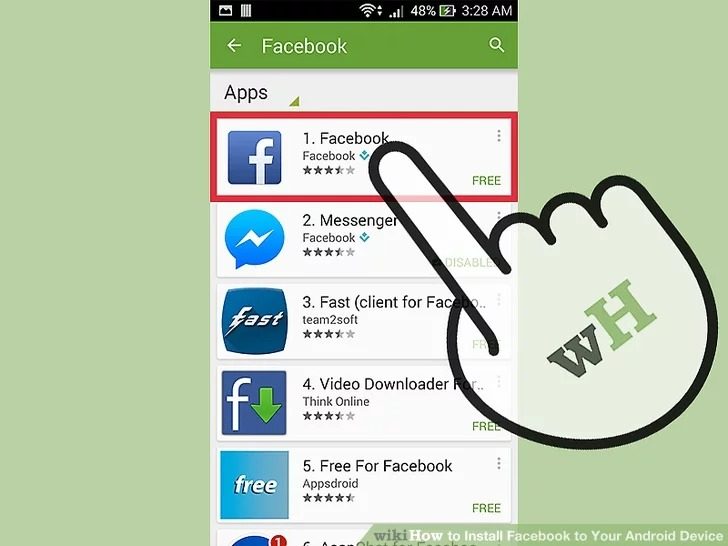 Cách tải Facebook cho Android để kết bạn với người thân quen