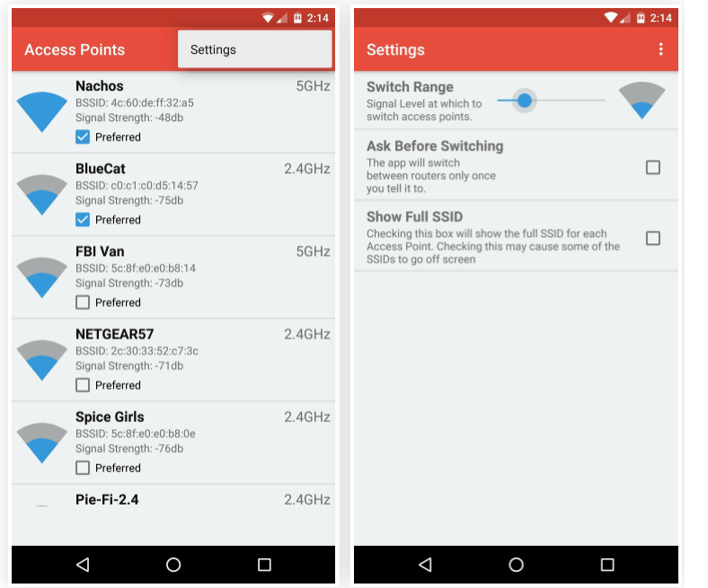 Hướng dẫn tự động bắt WiFi mạnh nhất cho điện thoại Android 5