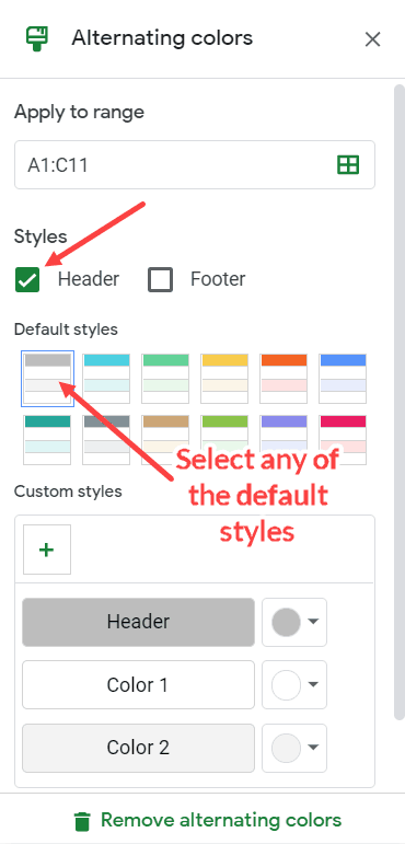 Cách tô màu dòng xen kẽ trong Google Sheets nhanh nhất, chỉ 2 click là xong
