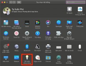 hẹn giờ tắt máy tính Mac