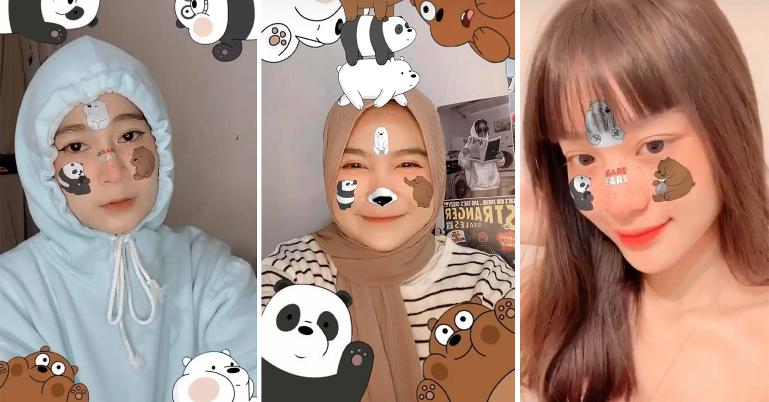 Hướng dẫn chụp ảnh có 3 chú gấu trên mặt bằng ứng dụng Instagram