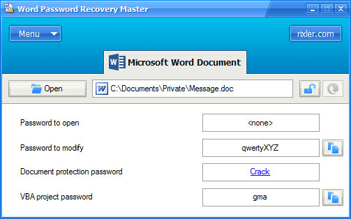 Summary of effective password recovery tools for Word files