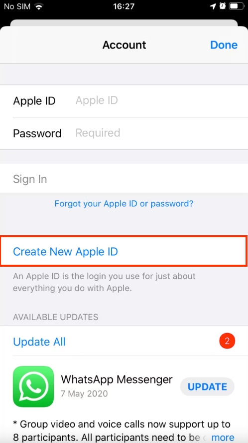 Sử dụng tài khoản Apple ID tạm thời chuyển vùng App Store