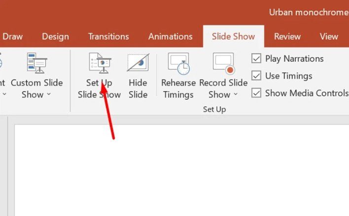Cách tắt slide tự chạy trong PowerPoint 2010