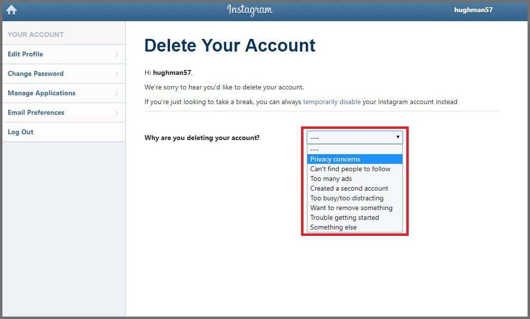 Instructions on how to delete Instagram accounts on computers and phones