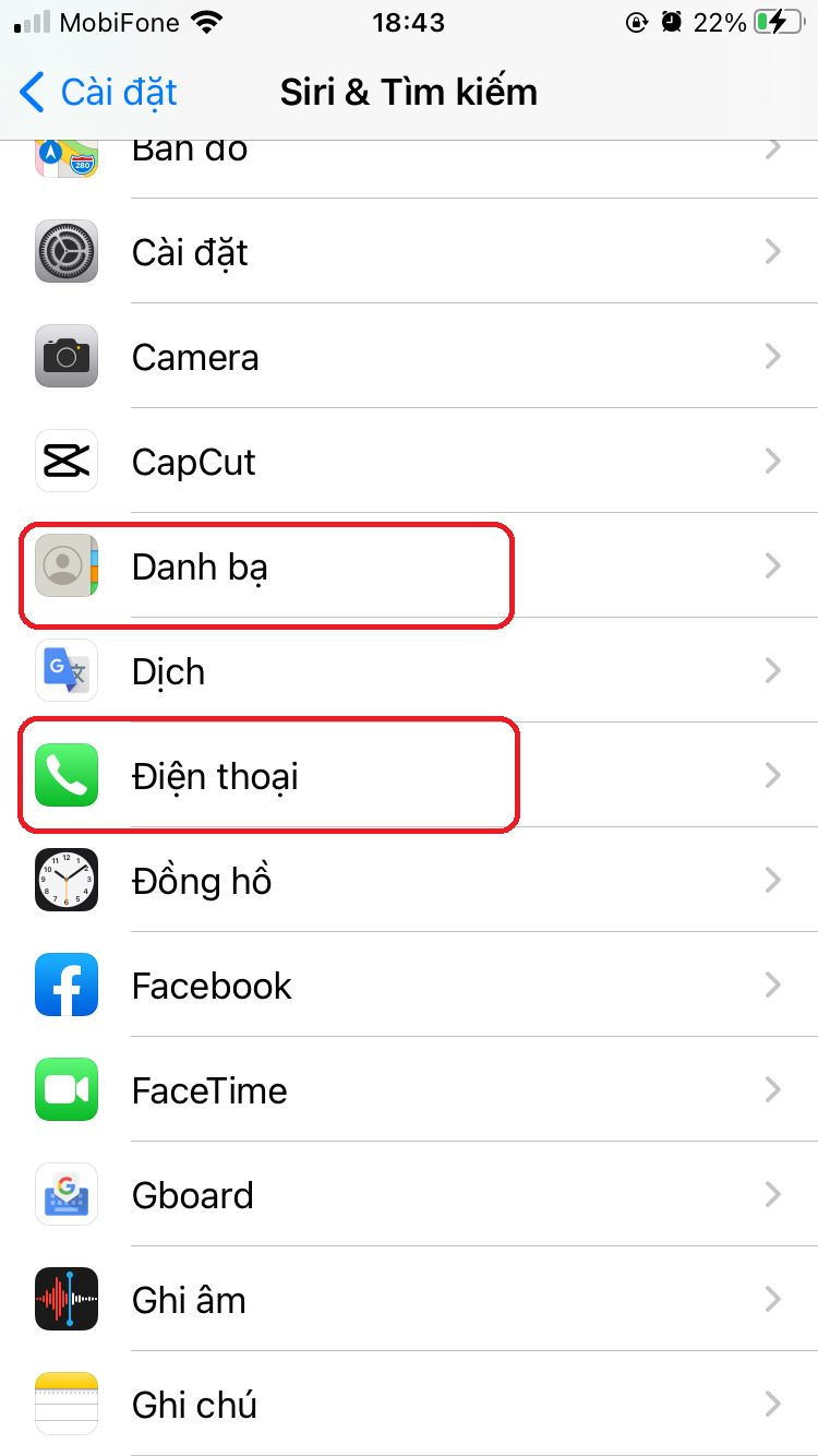 cach an danh ba tren iPhone 13