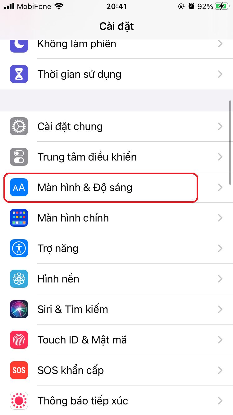 cach doi mau ban phim iphone 1