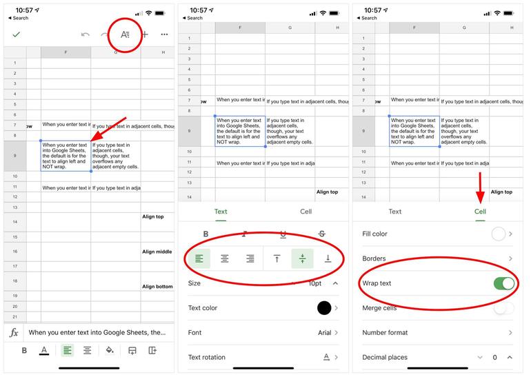 cach wrap text trong google sheets 05