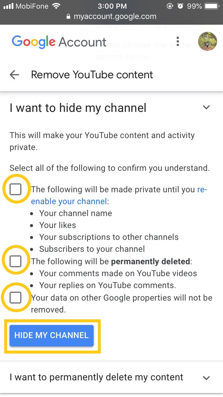 Hướng dẫn chi tiết cách xóa kênh YouTube trên điện thoại