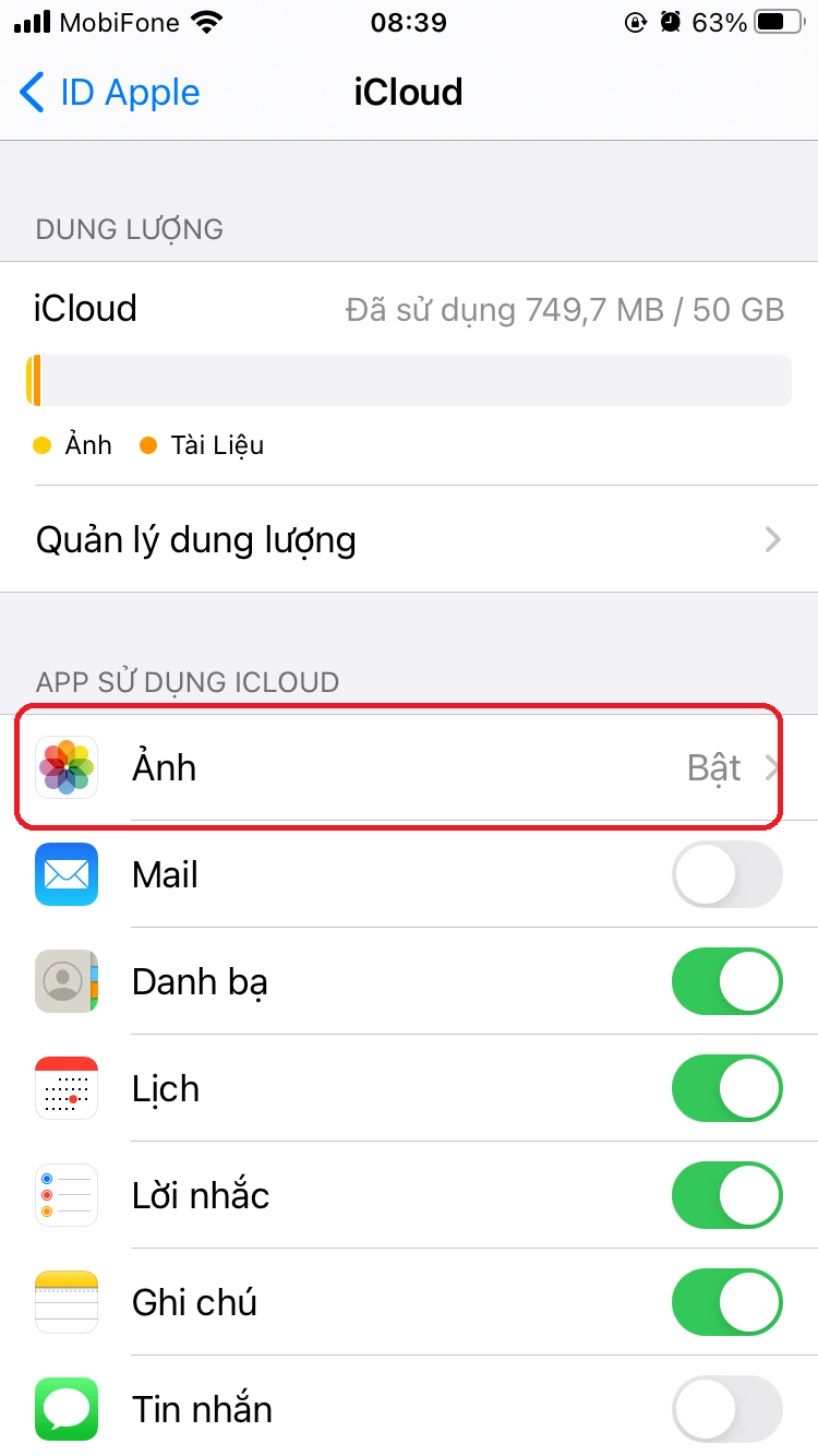 chuyen anh tu iphone sang trọng iphone 3