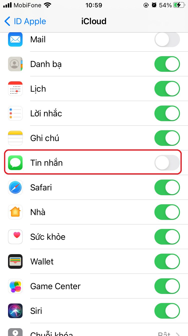 chuyen tin nhan tu iphone sang iphone 2