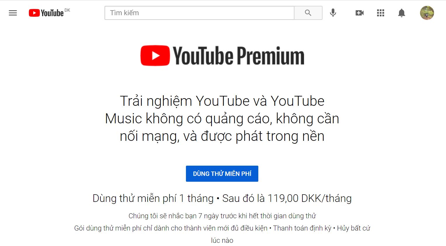Hướng dẫn cách đăng ký YouTube Premium tại Việt Nam