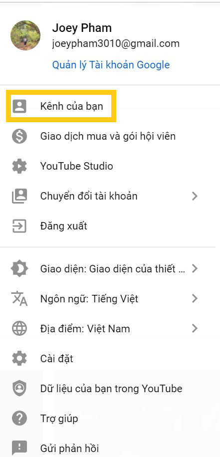 Đổi tên kênh YouTube theo 2 cách đơn giản