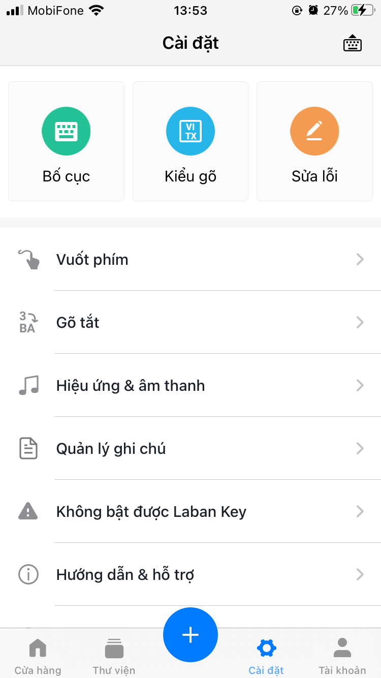 phong to ban phim iphone