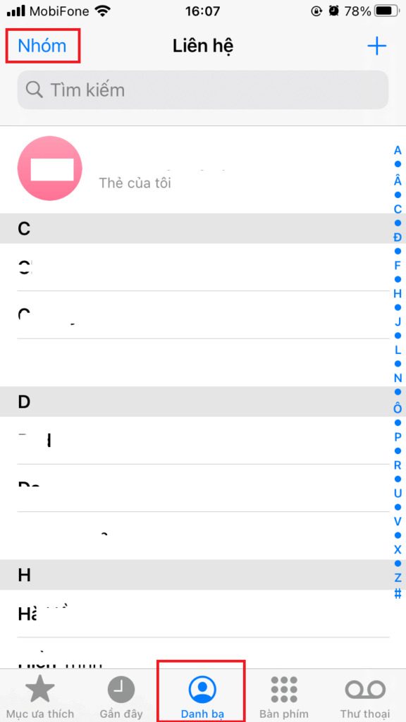 cach lay danh ba tu gmail sang iphone 09