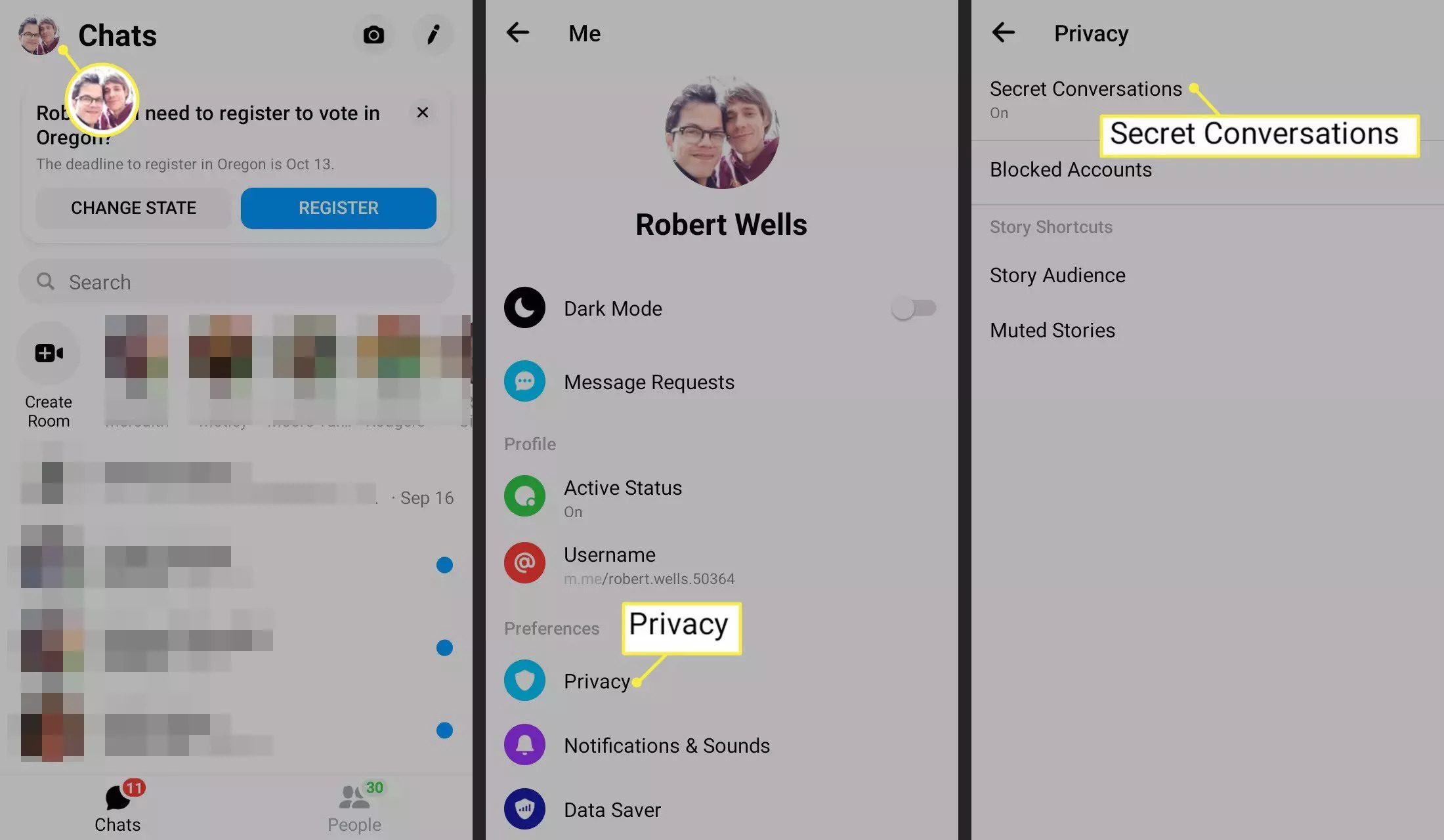 How to delete secret chats on Messenger 2021