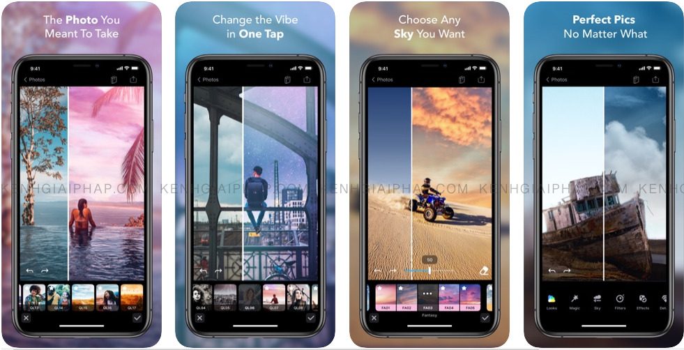 App chỉnh mây - Enlight Quickshot