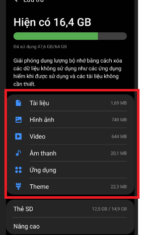 Cách xóa bộ nhớ trong điện thoại Samsung bằng Device Care