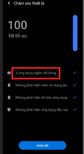 Tắt ứng dụng chạy ngầm