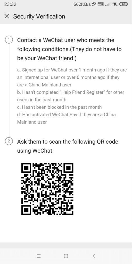 cách đăng ký Wechat không cần quét mã