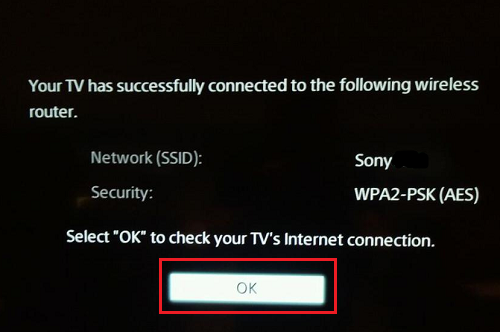 Cách kết nối WiFi với tivi Sony