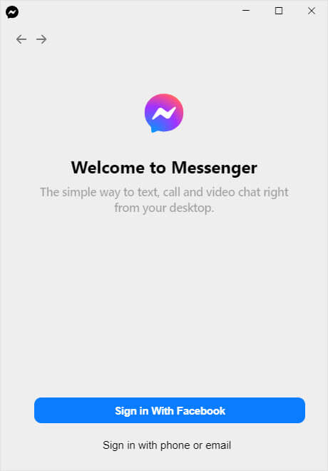 Tải Messenger cho máy tính Win 10
