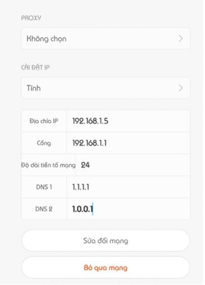 Cách sử dụng 1.1.1.1