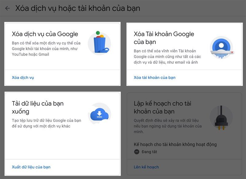 Cách xóa tài khoản Google vĩnh viễn trên máy tính hoặc điện thoại 3