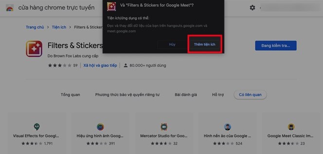 Cách dùng filter trên Google Meet