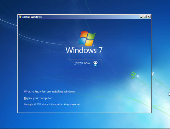 Cài Windows 7 bằng USB