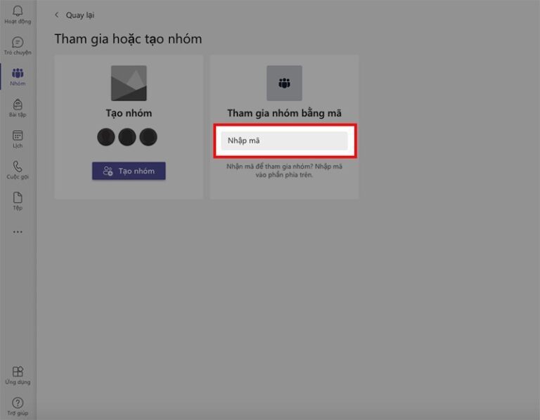 C ch t o cu c h p tr n microsoft teams v c ch tham gia