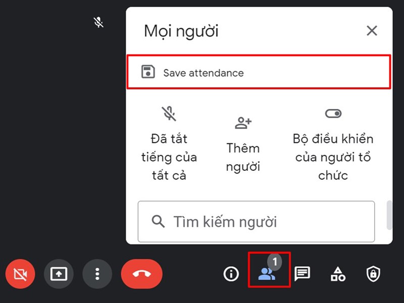 cách điểm danh trên Google Meet