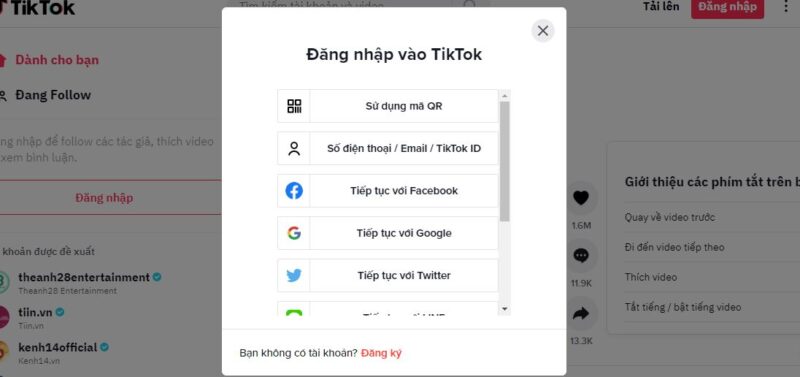 how to login to TikTok