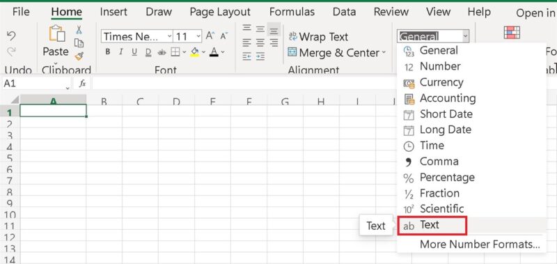 Cách thêm số không đứng đầu trong Excel